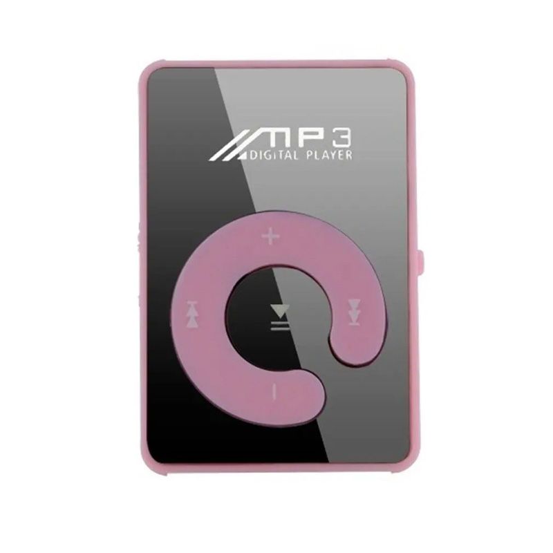Mini MP3 Portable Mirror Clip MP3 Player Music Media Support SD TF Card Fashion HiFi MP3 Outdoor Sports Clip Sports Walkman Music