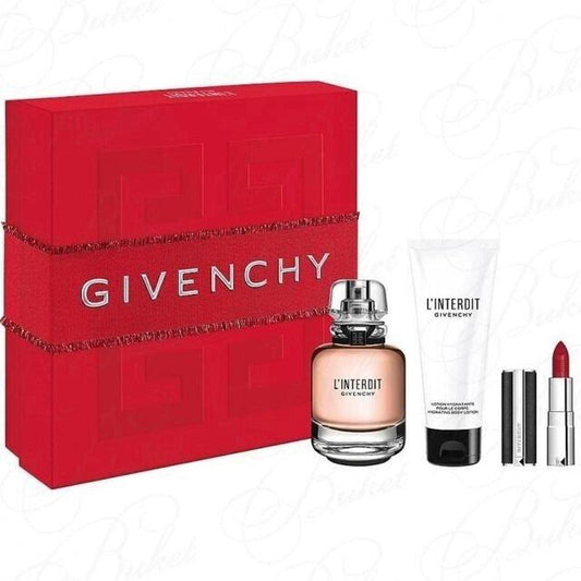 Givenchy Linterdict EDP 3 Piece Gift Set with BL & Lipstick