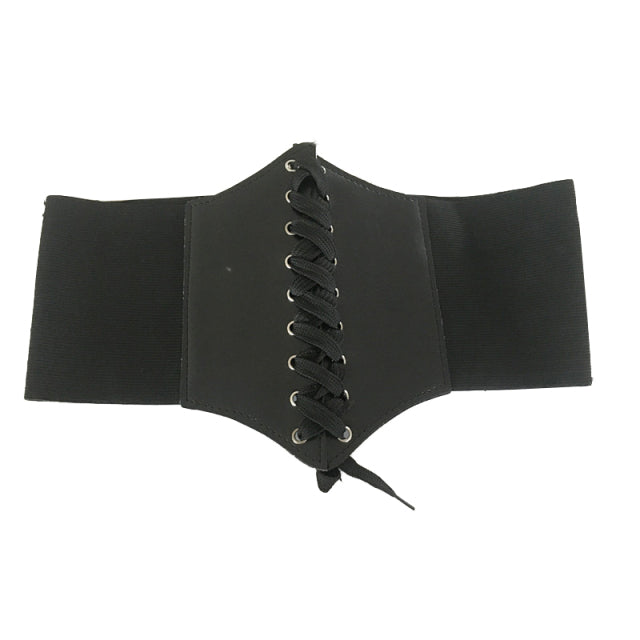 Fashion Women Corset Wide Pu Leather Girdle Slimming Body Belts Ladies Elastic High Waist Belts Cinto Sobretudo Feminin Ceinture
