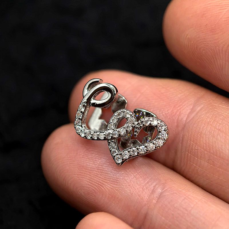 love shape teeth grillz hallow tooth grillz ice out bling bling grillz for woman hip hop rapper body jewelry for women gift for her fashion accessories for woman