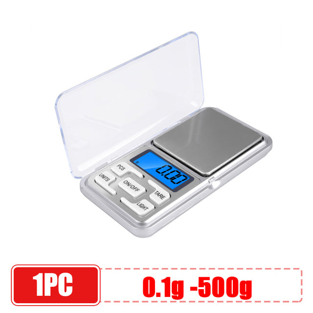 Mini Electronic Scales High Precision 500gx0.1g/ 0.01g Pocket Digital Scale for Gold Sterling Silver Jewelry Balance Gram For Kitchen