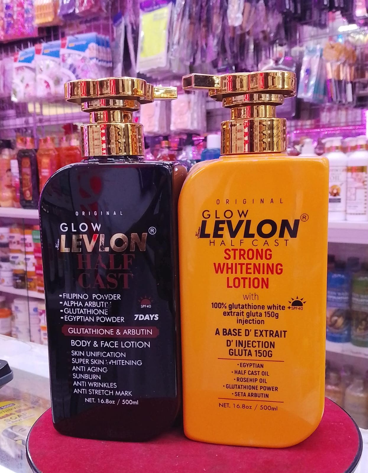 Glow Levlon Half Cast brightening lotion with SPF40 (face & body)