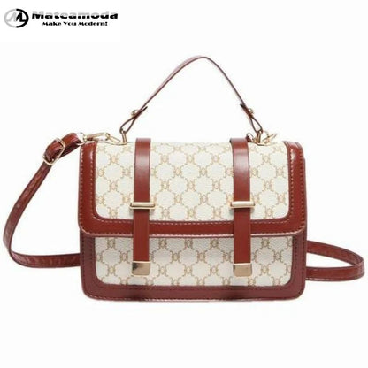 Mateamoda Stylish Monogram Print Boston Bag Crossbody Bag Handbag