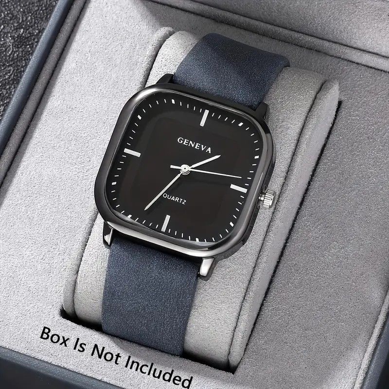 Hot Selling Simple Women's Belt Watch New Square Large Dial Women's Quartz Watch Temperament And Fashionable Women's Watch