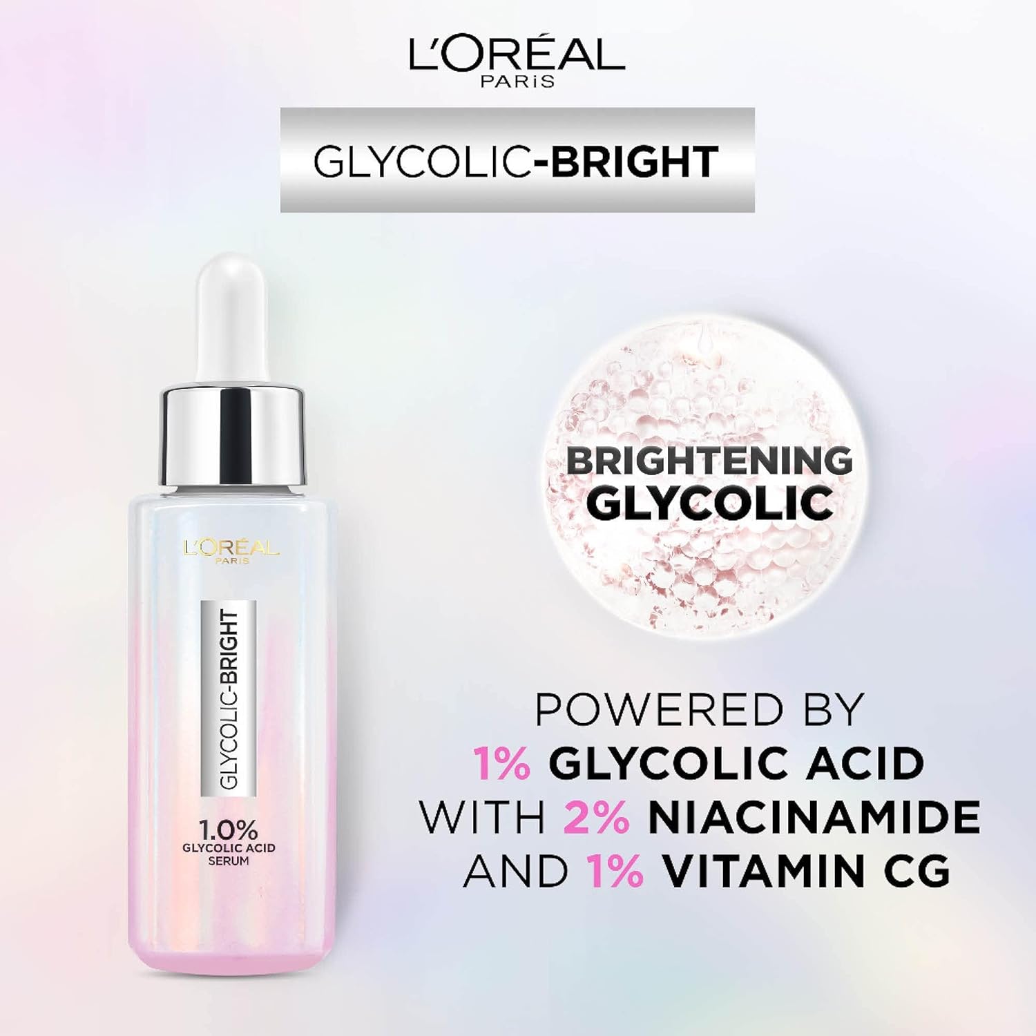 【Discounted】L'Oreal Paris GLYCOLIC BRIGHT SERUM 15ML