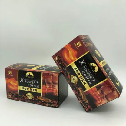 XPower Coffee for Men Wins Town Coffee King Dietary Supplement Maca Ginseng Male Enhance Healthy Energy Libido Power X Powder