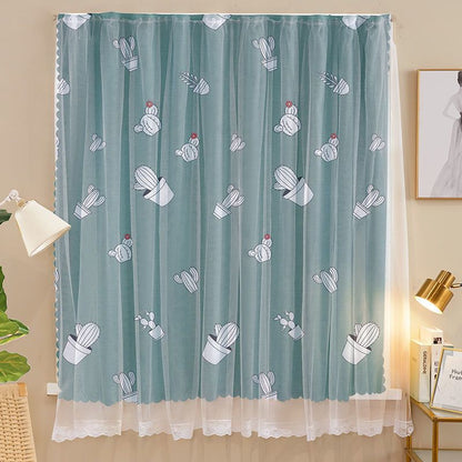 1pcs Punch-free Velcro Door Curtain For Door Window Curtains Protec tive For Living Room Bedroom Window Curtains Protective