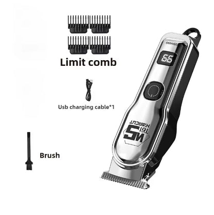 Professional Hair Clipper HighPower Motor Electric Fader Styling OilLubricated Precision Suitable Hair Cutting Balding Clippers Sculpting Razors