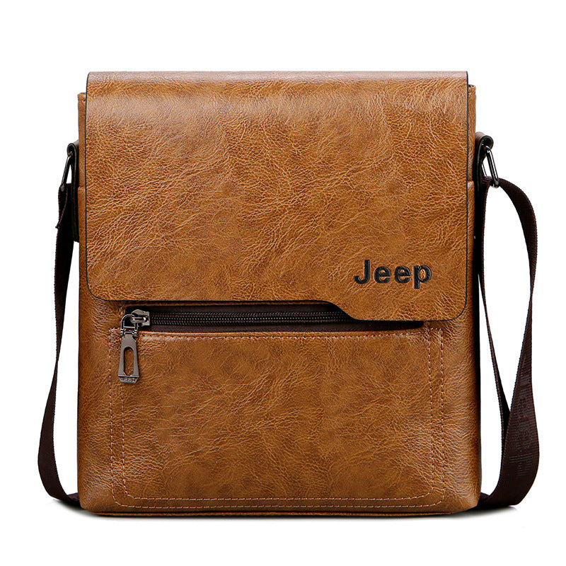 Male PU leather single shoulder bag fashion shoulder bag business bag men's crossbody bag business cross-body sling bag