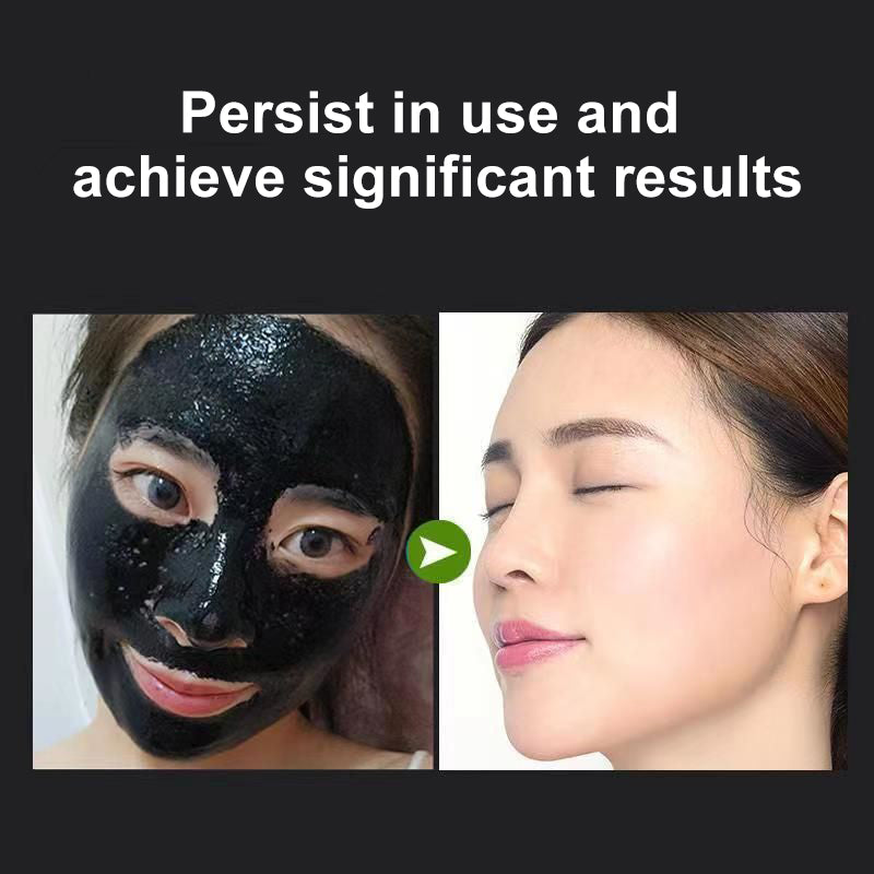 Bamboo charcoal to remove blackheads, mites, acne, deep cleaning and shrinking pores, tear off facial mask, nasal paste for men and women