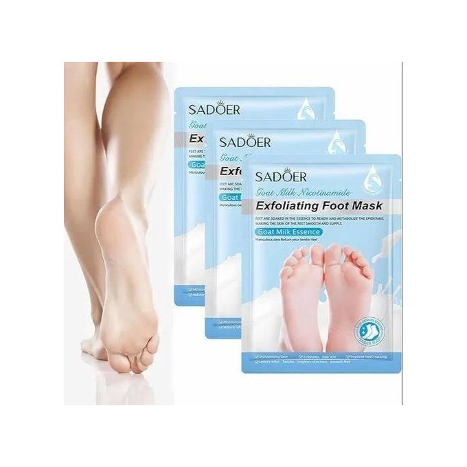 Goat Milk Nicotinamide Exfoliating,Soften And Moisturizing Foot Mask