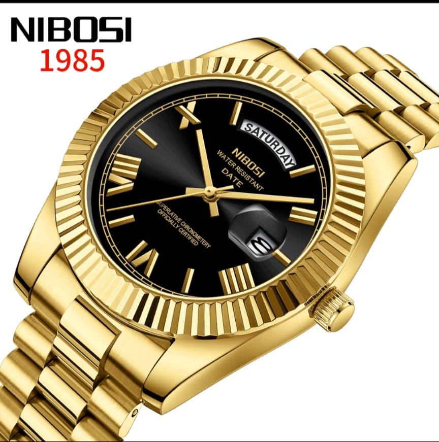 Gold Strap Quartz Watch for Men