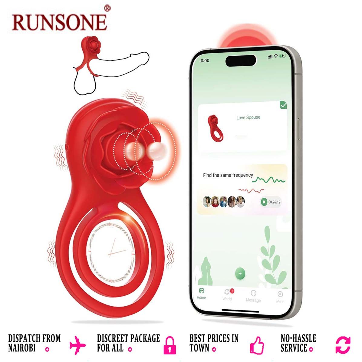 Male Cock Ring APP Virbator with Clitoral Anal Stimulator Remote Control Vibrating Dong Penis Ring G Spot Clitoral Pleasure Masturbation Prolonged Ejaculation Enhancing Sex Toy Gift for Men Couples