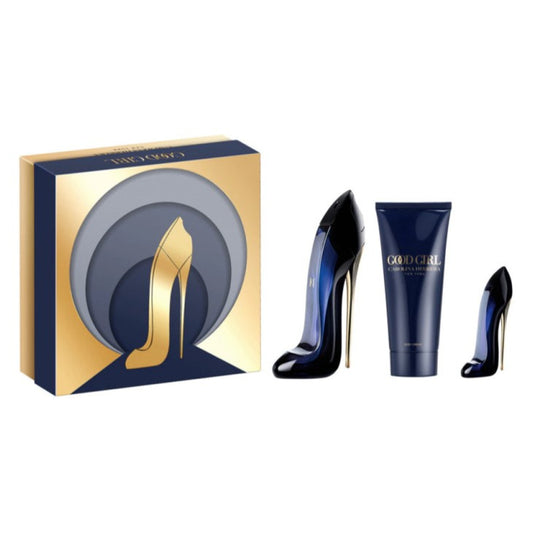 Good Girl EDP 3 Piece Gift Set With Mini Perfume & Body Lotion.
