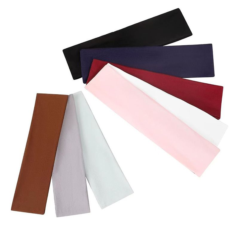 Simple Solid Color Elastic Sports Headband With Fitness For Men And Women Sweat Absorbing Headband Tied Headband Non Slip Headband Headband
