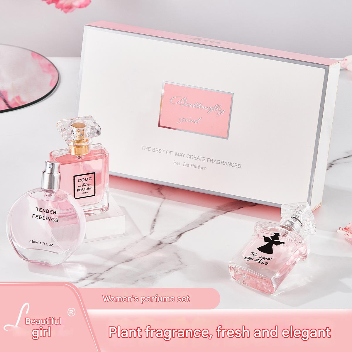 Women's Perfume Perfume Set 30ML*3 in 1 perfume Different scents, long-lasting perfume Fragrance deodorant Perfume spray