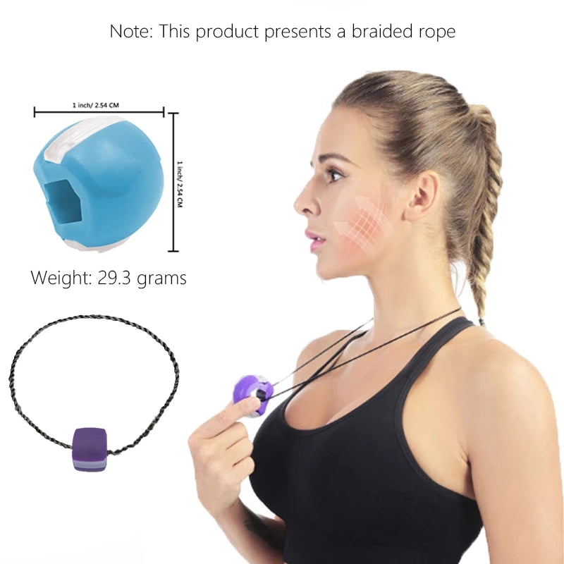 Jaw Muscle Exerciser Jaw Exercise Ball Food-grade Silica Gel JawLine Muscle Training Fitness Ball