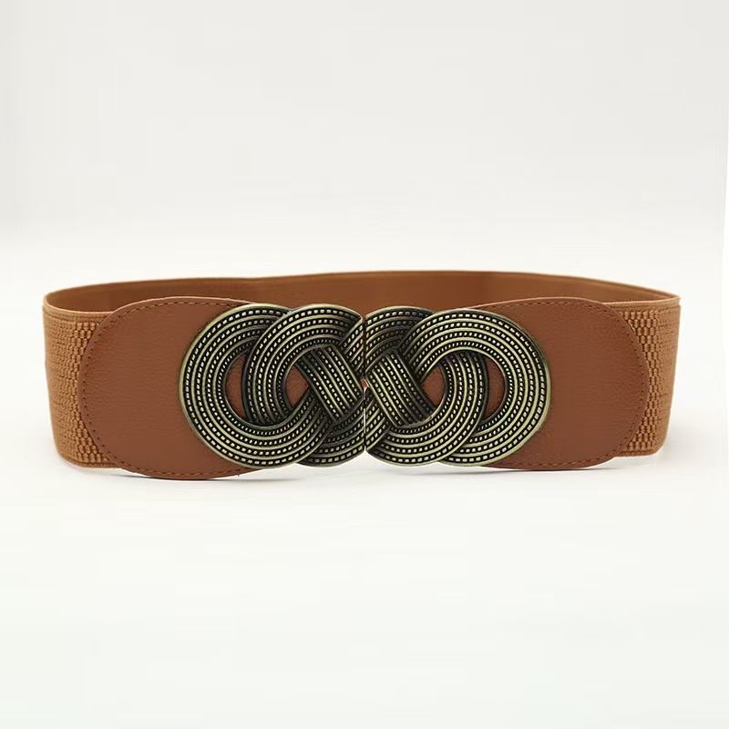 Classic Lady's Belf Women's Elastic Belt Fashion Elastic Wide Waist Seal New Casual Dress Versatile Decoration Trouser Belt Belt Female