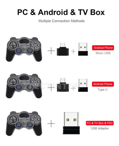 850 wireless game handle, Bluetooth compatible 2.4 G controller game joystick, with receiver TV computer handle, flexible operation and game experience