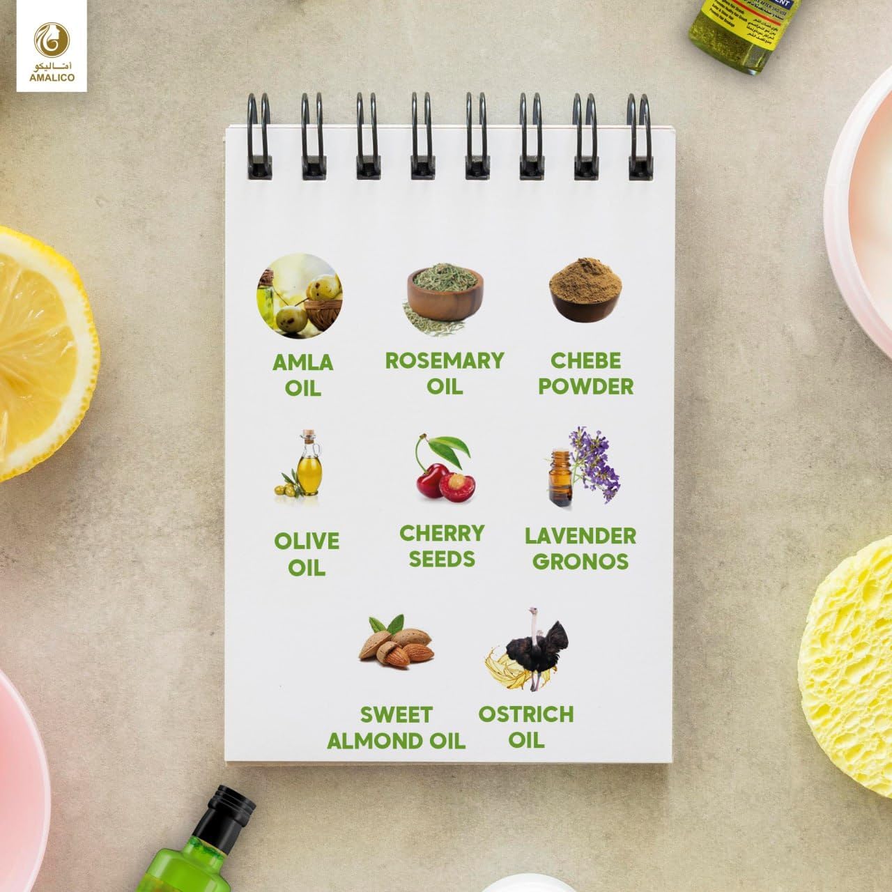 Amalico Chebe Amla Hair Oil with Chebe Powder for Hair Growth | 130 ML | Amla Oil for Hair Growth Organic for Dry Damaged Hair Hair Tips and Scalp Care