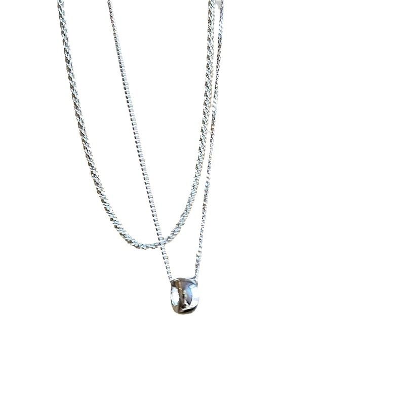 Double-Layer Sparkling Chain Women's Autumn And Winter Matching Necklace Sweater Chain Fashionable And Stylish Long Accessories