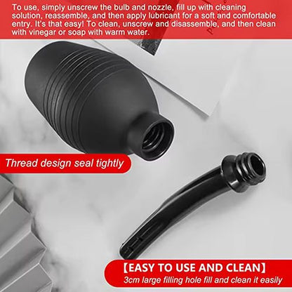 Enema Douche Clean 310ml Large Capacity Healthy Wash Flusher System for Men Women Made of Comfortable Silicone Anal Shower Reusable Vaginal And Anal Cleaner Home Tests Care