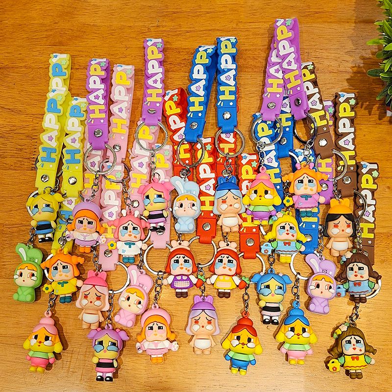 Creative Cartoon Crying Baby Doll Keychain Exquisite Car Keychain Net Celebrity Pendant Keychain Gift