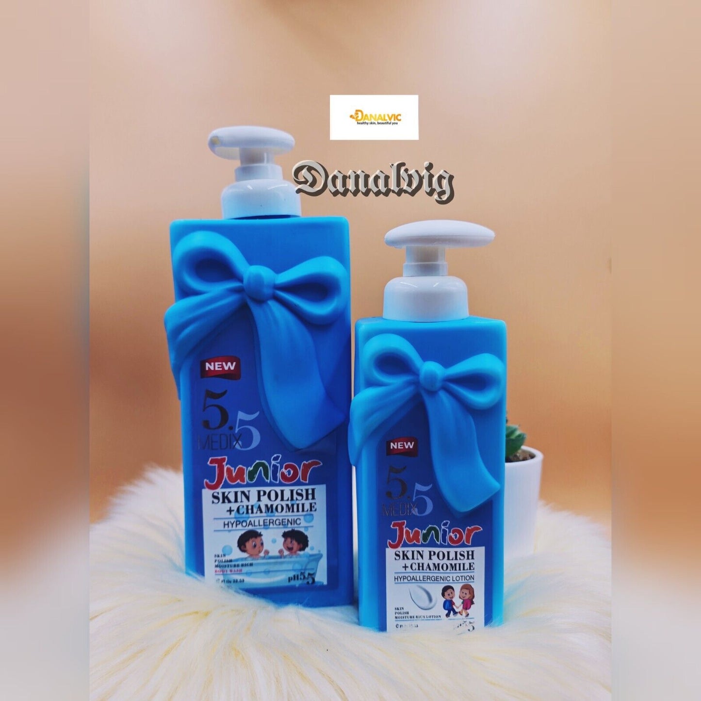 2 Packs Medix 5.5 Skin Polish + Chamomile Moisturizing Body Wash 1000ml + 400ml Powerful Hydration Cleansing Long-lasting Body Moisturizer