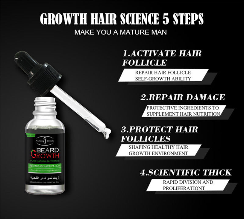 Barbe Beard Essentital Oil Beard Growth Enhancer Pure Natural Nutrients Beard Oil for Men Facial Nutrition Beard Care