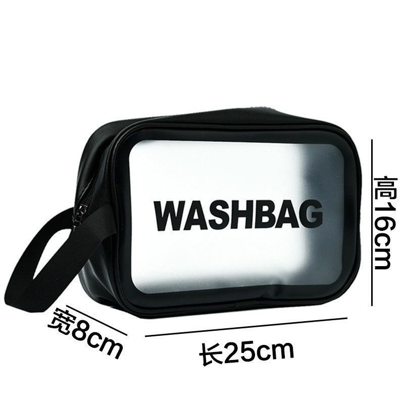 Fashionable Waterproof Cosmetic Portable Storage Bag Travel Wash Bag waterproof toiletry bag Transparent Frosted PVC Cosmetic Bag Beauty Case Storage Bag Zipper Makeup Organizer