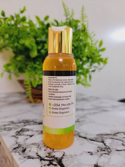 Brightening Facial Cleanser - Dvee Organics - Acne Prone Skin Cleanser for Texture and Pimples