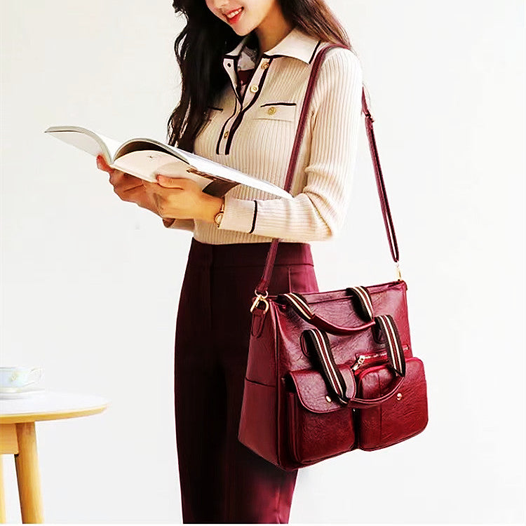Women's Messenger Bag Handbag large capacity Multi Pocket New Single Shoulder Bag Travel Bag