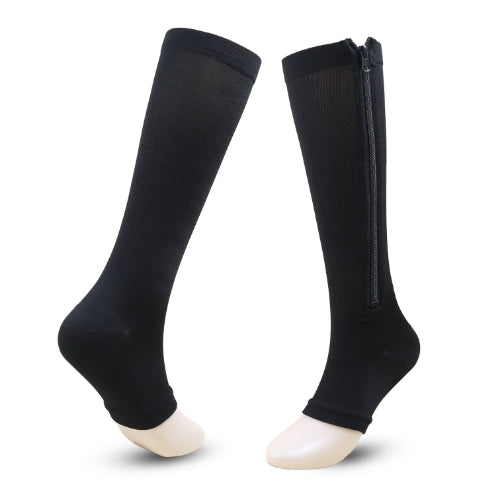 Compression Stockings for Men Women Sports Pressure Long Cycling Socks Zipper Professional Leg Support Thick Athletic Sockings Tight compression socks