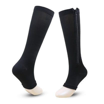 Compression Stockings for Men Women Sports Pressure Long Cycling Socks Zipper Professional Leg Support Thick Athletic Sockings Tight compression socks