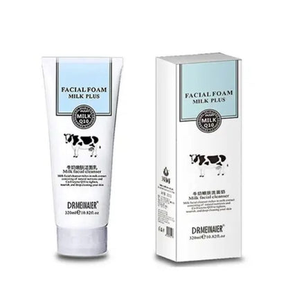 Dr. Meinaier Facial Form Milk Plus Cleanser with Natural Ingredients Co-Enzyme Q10 to Tighten nourish deep cleanse Skin