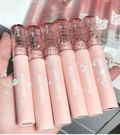 Cappuvini New Arrival Lipstick Lipstick Lip Makeup Lipstick Bubble lip glaze Mirror gloss glass lip glaze Student Lip Color Lipstick Liquid Lipstick