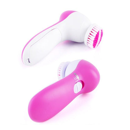 Five in one facial cleanser, electric facial cleanser, facial brush, facial cleansing device, massage beauty device, electric brush, gift