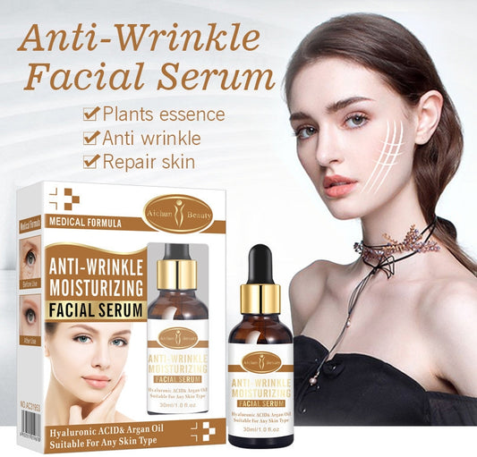 Aichun Beauty Anti-Wrinkle Moisturizing Face Serum With Hyaluronic Acid & Argan Oil Facial Skin Care