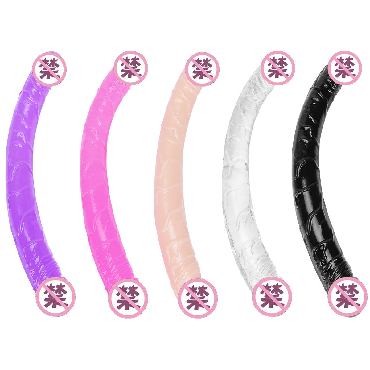 HW A-line transparent crystal simulation female penis double headed double use lesbian female interest masturbation appliance female