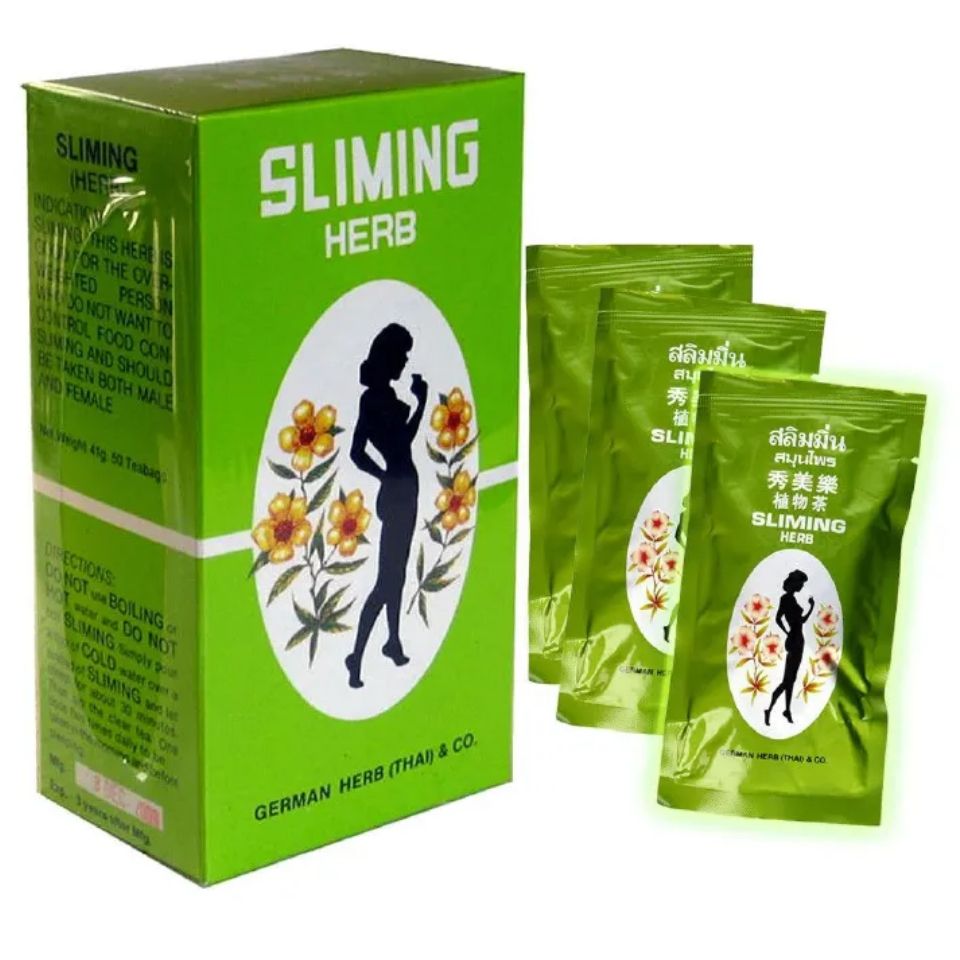 Slimming German Herb Sliming Tea Burn Diet Slim Fit Fast Detox Laxative German Herb Sliming Diet fit Slimming Fast slim detox lose weight Thai 50 Teabags