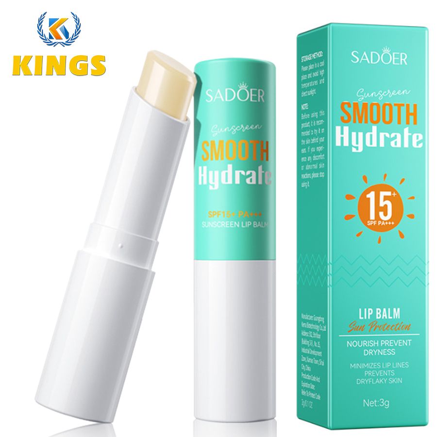 Sun Protection Lip Balm Whiten Hydrate Suncream Lip Balm Smooth Moisturizing Soft Lip Nourish Prevent Dryness Minimizes LipLines