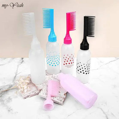1 Piece Hair Dye Applicator Bottles with Brush for Hair Oil Spray Bottle For Hair Dyeing Shampoo Hairdressing Coloring Tools