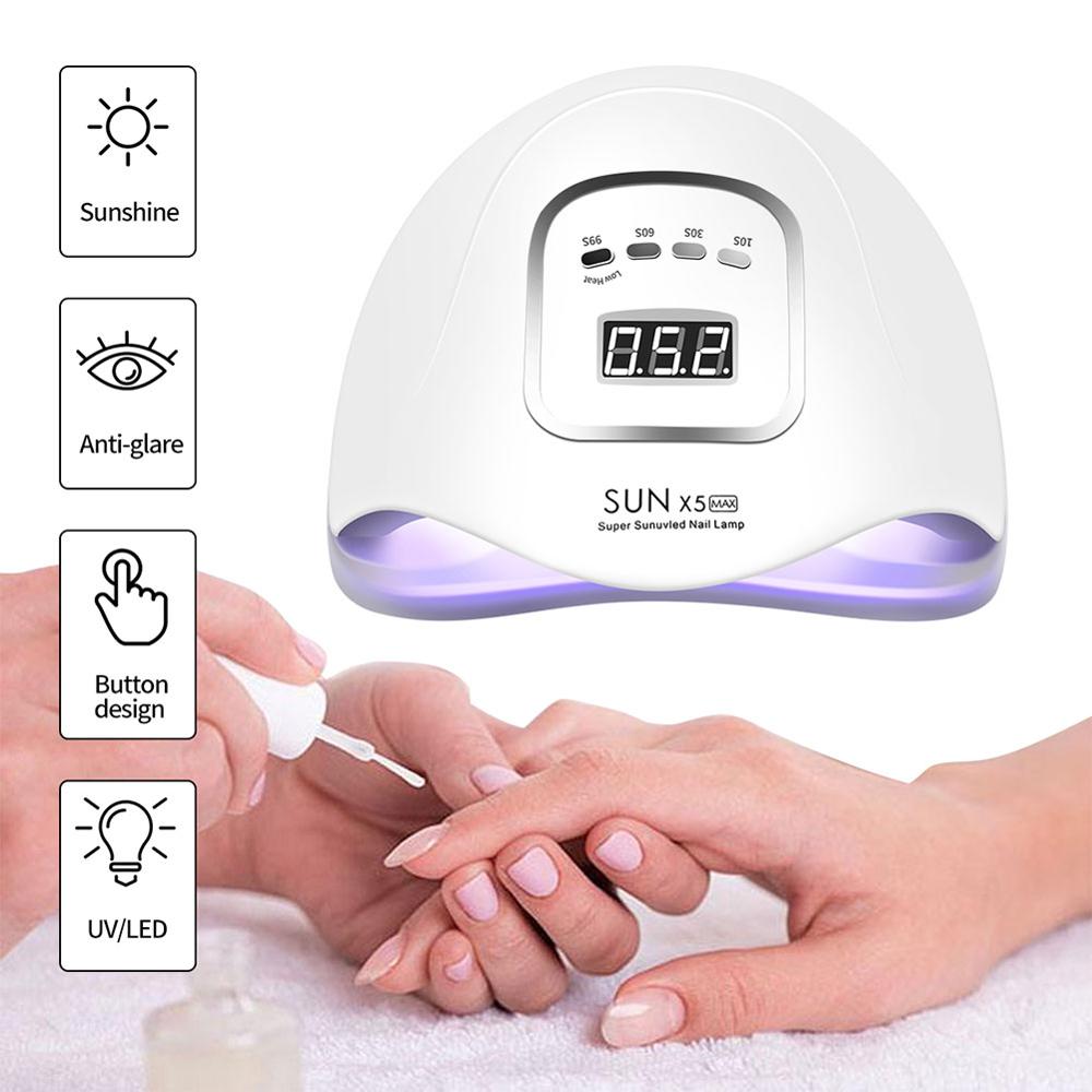 120W 45LEDS UV Nail Drying Lamp for Curing Gel Polish 45leds Professional Nail Dryers With Timer Auto Sensor Manicure Pedicure Tools