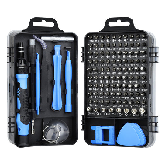 Precision Screwdriver 115 In 1 Set Magnetic Screw Driver Bits Torx Hex Bit Multifunction Household Repair Tools Kit Handle Computer PC Laptop Mobile Phone Equipment Repair Screwdrive Kit Hand Tools