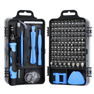 Precision Screwdriver 115 In 1 Set Magnetic Screw Driver Bits Torx Hex Bit Multifunction Household Repair Tools Kit Handle Computer PC Laptop Mobile Phone Equipment Repair Screwdrive Kit Hand Tools