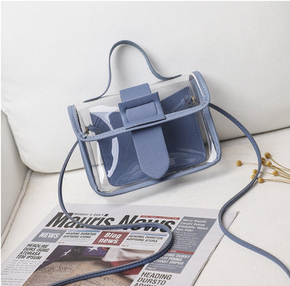 Small Bag Transparent Square Fashion Clutches PVC Shoulder Bag Crossbody Handbag Crossbody Bags