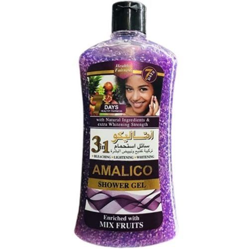 AMALICO 2-in1 Shower Gel & Body Scrub - Enriched with Mix Fruit - [500ml] Enriched with Mix Fruit Packed with a Host of Goodness 500ml Shower Gel Body Washes