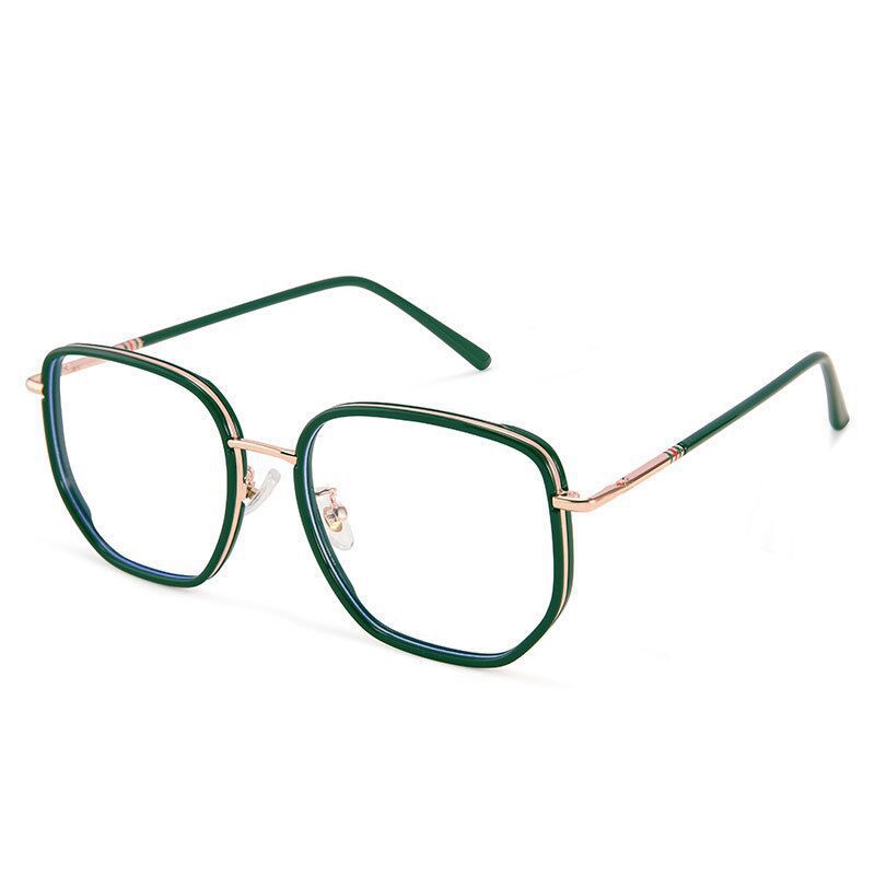 Ultralight Anti Blue Glasses Retro Green Frame Glasses Reading Glasses Transparent Eyewear Glasses for Women Men Frames