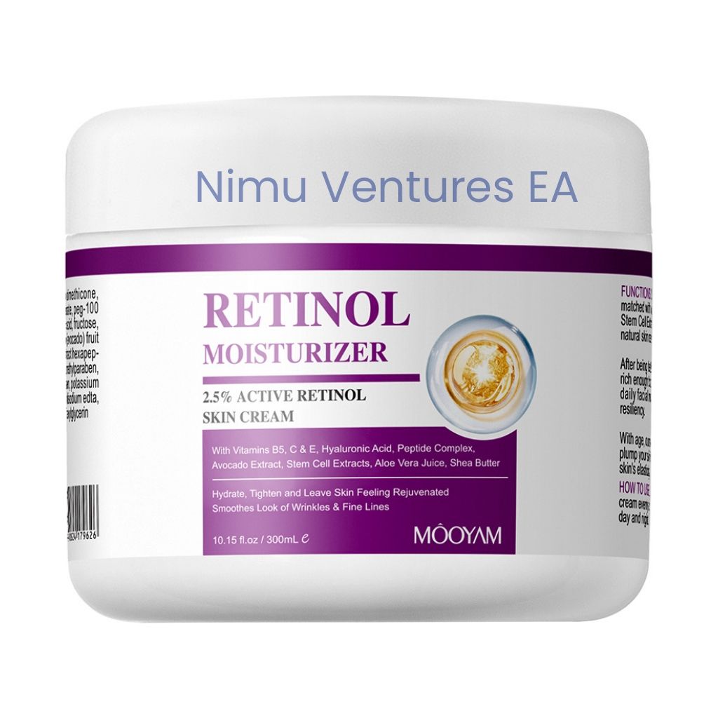 BIG Retinol Cream 2.5% Active Retinol Skin Moisturizer Cream with Vitamin B5, C, E, Hyaluronic Acid, Peptide complex, Avocado Extract Aloe Vera Shea Butter Anti-aging Skin Firming Wrinkles - MOOYAM