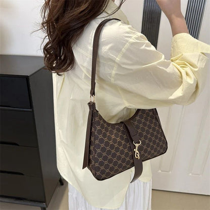 Mateamoda Vintage-Inspired Monogram Hobo Bag underarm Handbag